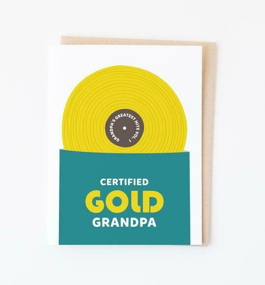 Gold Grandpa Card Gold Grandpa Card