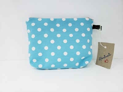 Zipper Pouch, Love in Space - Blue