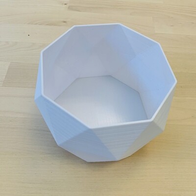 SALE - Octagon Bowl, Large - White