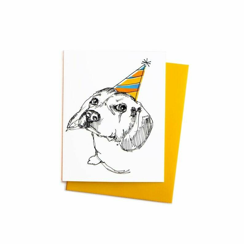 Party Beagle Card, Single