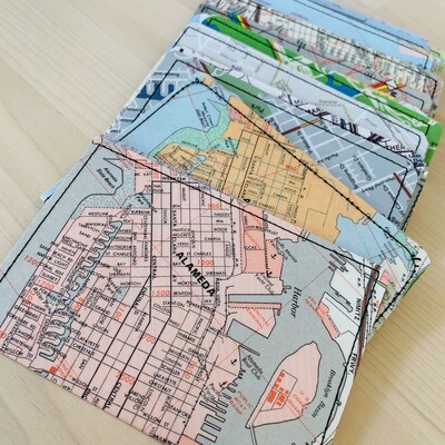Slim Wallet - Map- Alameda Slim Wallet - Map- Alameda
