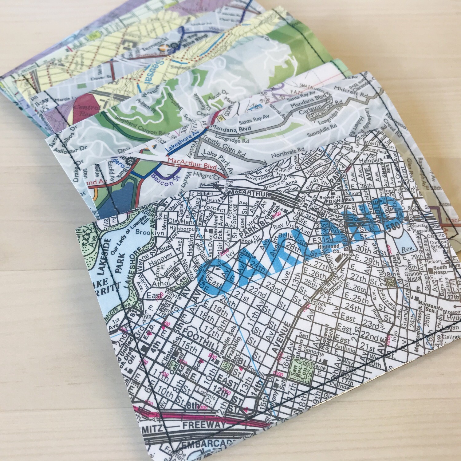Slim Wallet - Map- Oakland