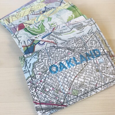 Slim Wallet - Map- Oakland