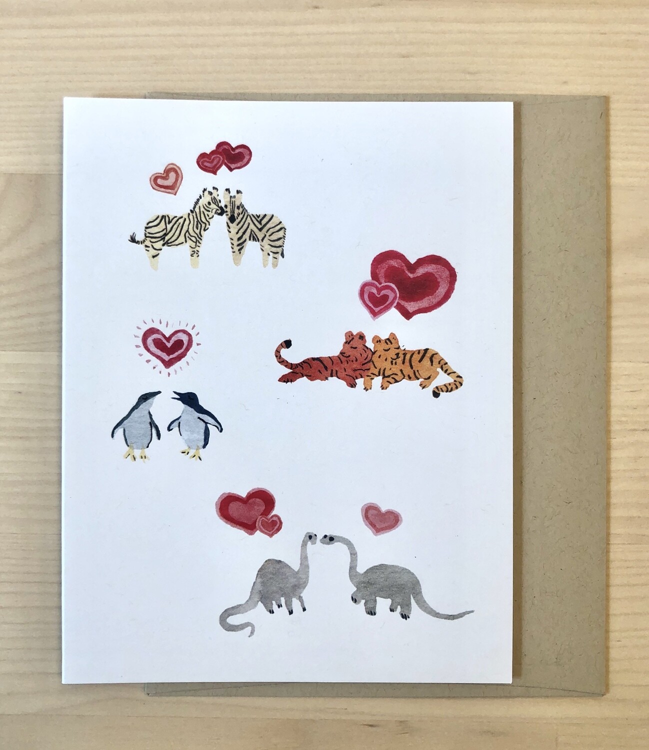 Animal Kingdom Love Card, Small