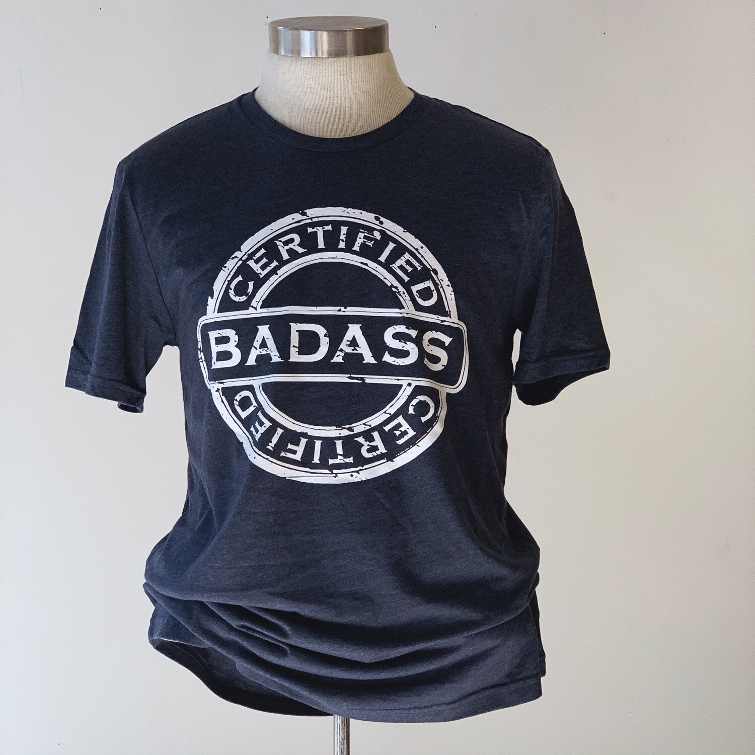 SALE - Certified Badass, Rebel Blue Masc Tee