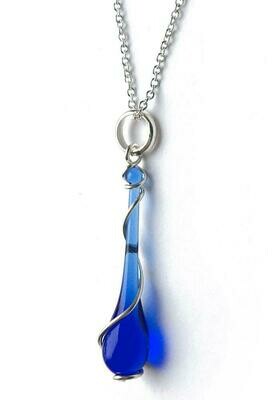 Cobalt Lyra Pendant