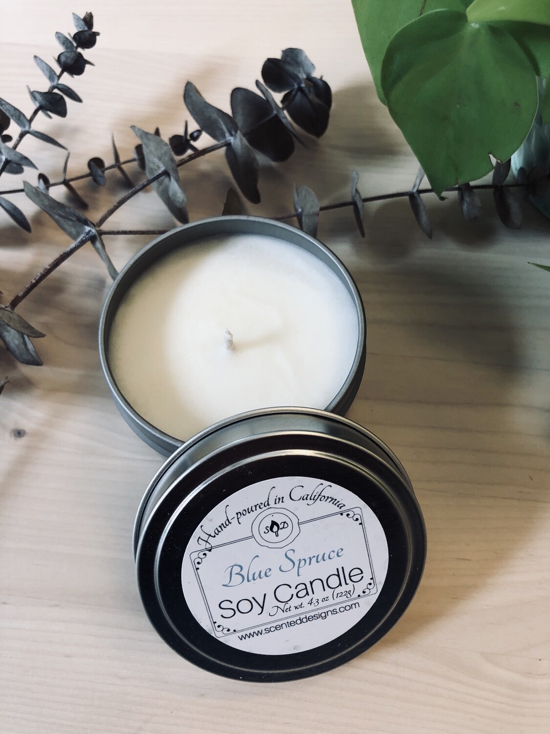 Travel Tin Soy Candle - Blue Spruce Travel Tin Soy Candle - Blue Spruce