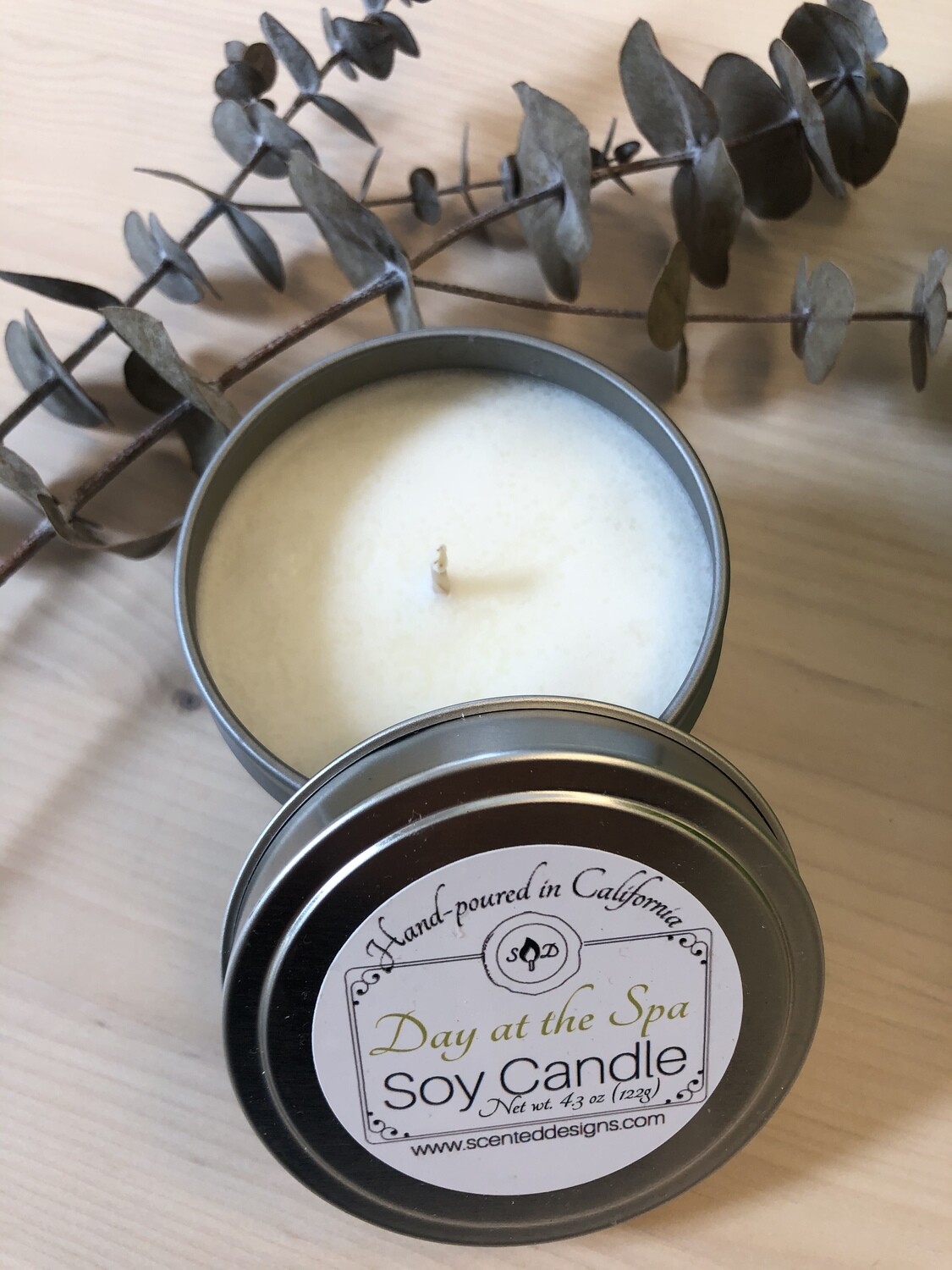 Travel Tin Soy Candle - Day at the Spa