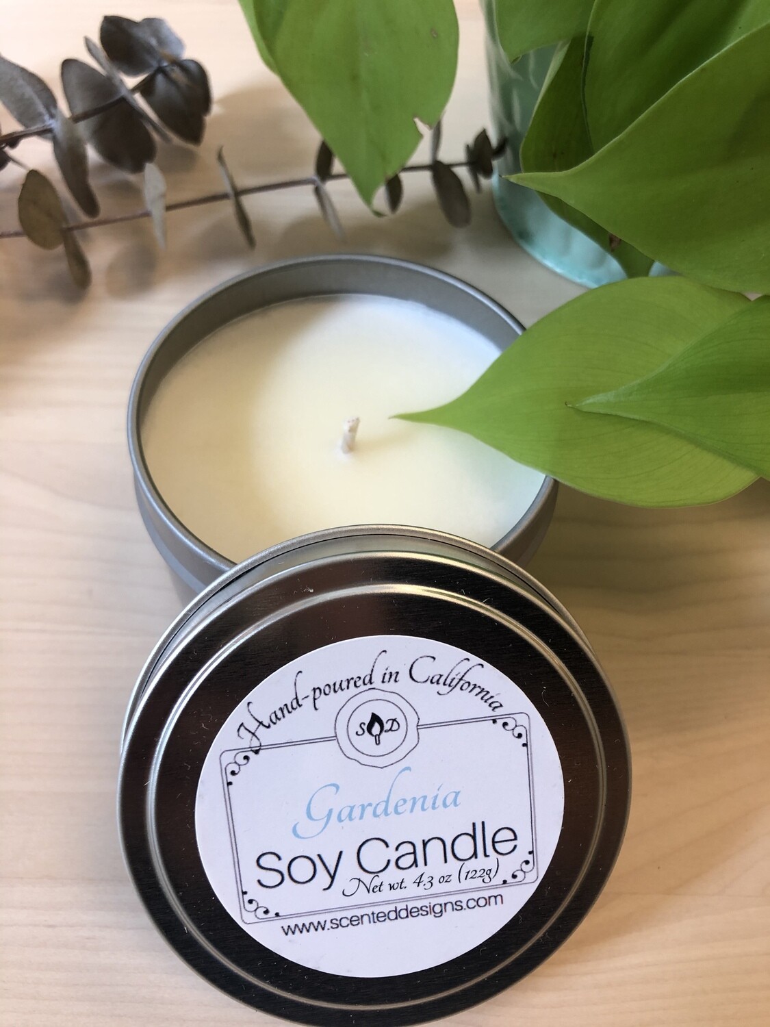 Travel Tin Soy Candle - Gardenia