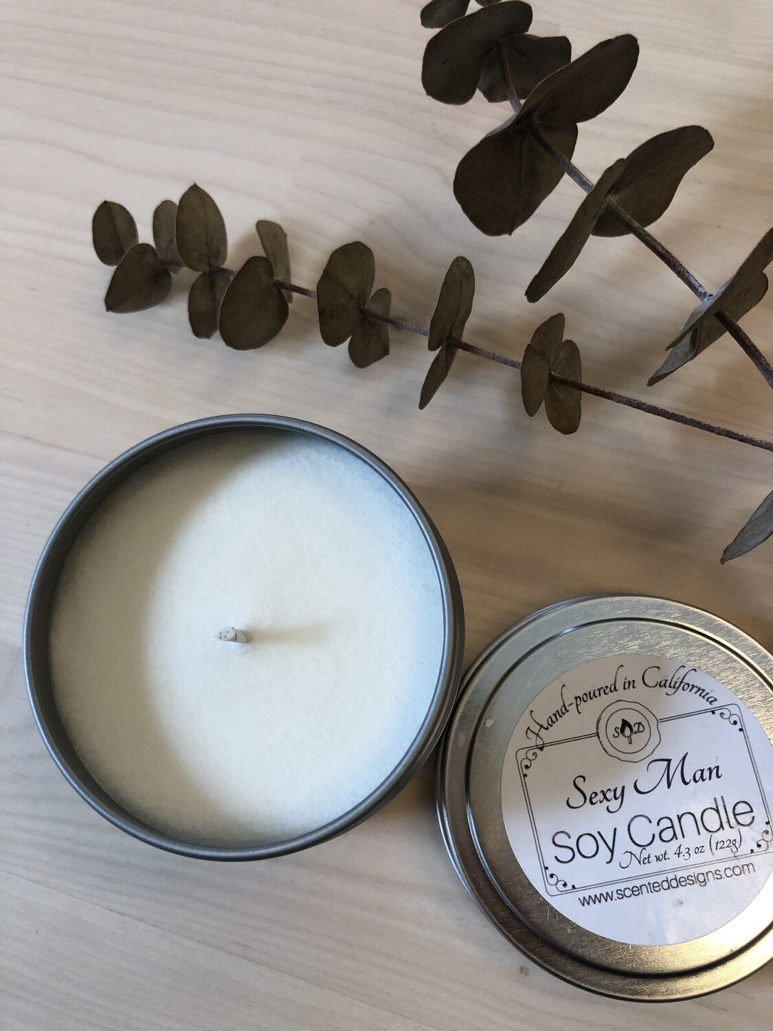 Travel Tin Soy Candle - Sexy Man