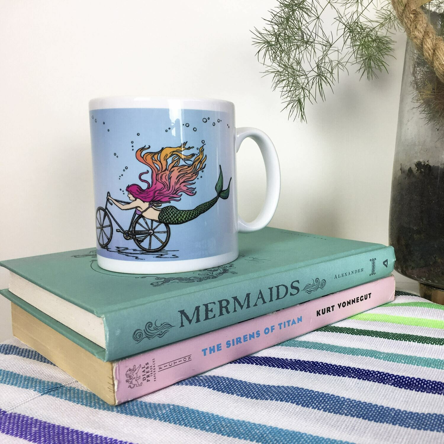 Mermaid on a Bike Mug