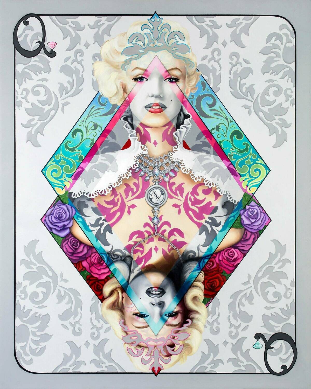 Marilyn Queen Of Diamonds, 8 x 10 Print