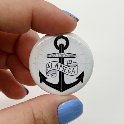 Button, Compass Anchor (Alameda)