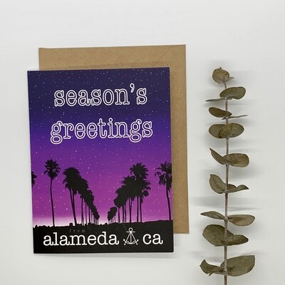 Card, Palm Tree Lane (Holiday)