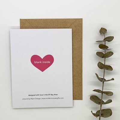 Card, Anatomical Love (Pink)