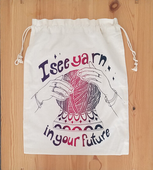 Drawstring Bag, Crystal Ball