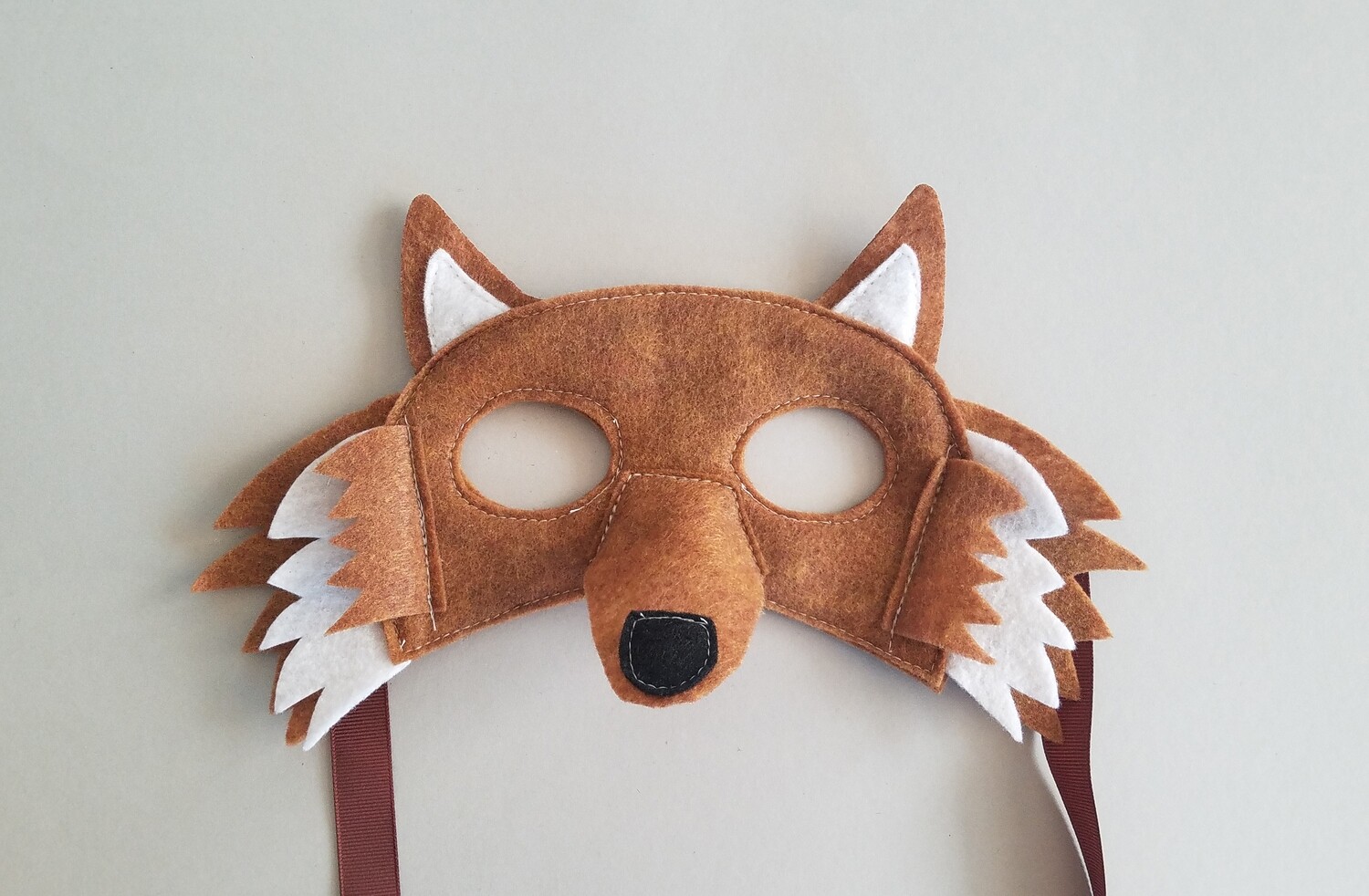 Mask, Wolf - Brown