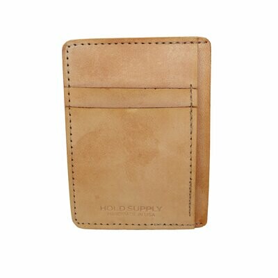 Front Pocket Wallet, Tan Leather
