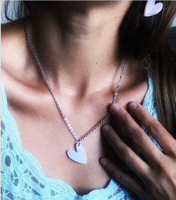 Necklace, I Love You - Pearl White
