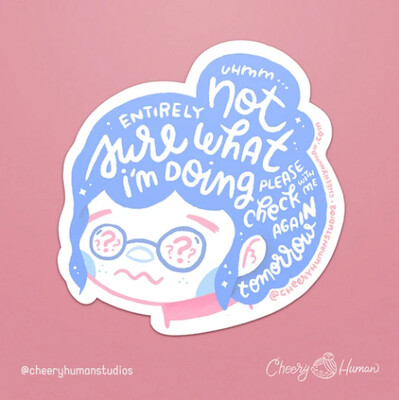 Sticker, Hair Emotions - Not Sure