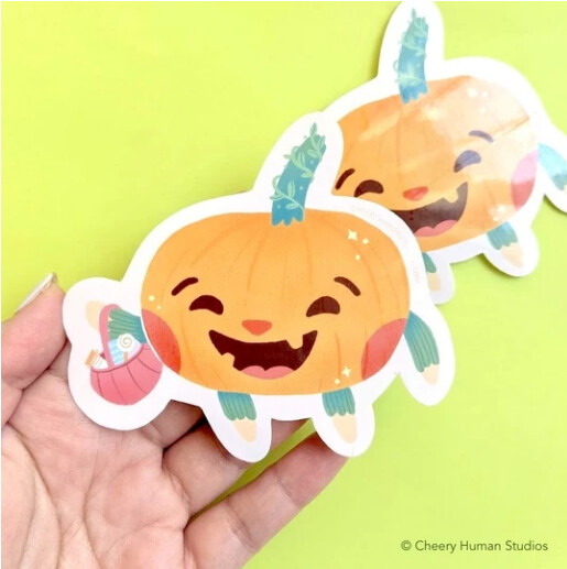 Sticker, Peppie the Pumpkin
