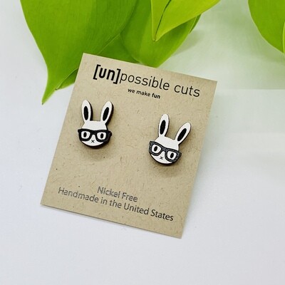Nerd Bunny Earring
