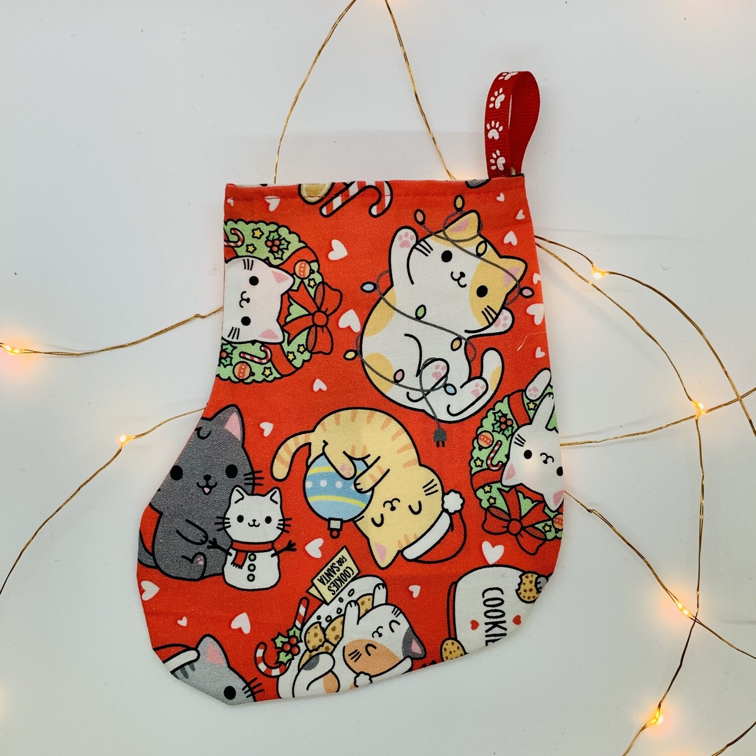Mini Xmas Stocking Cute Kitties