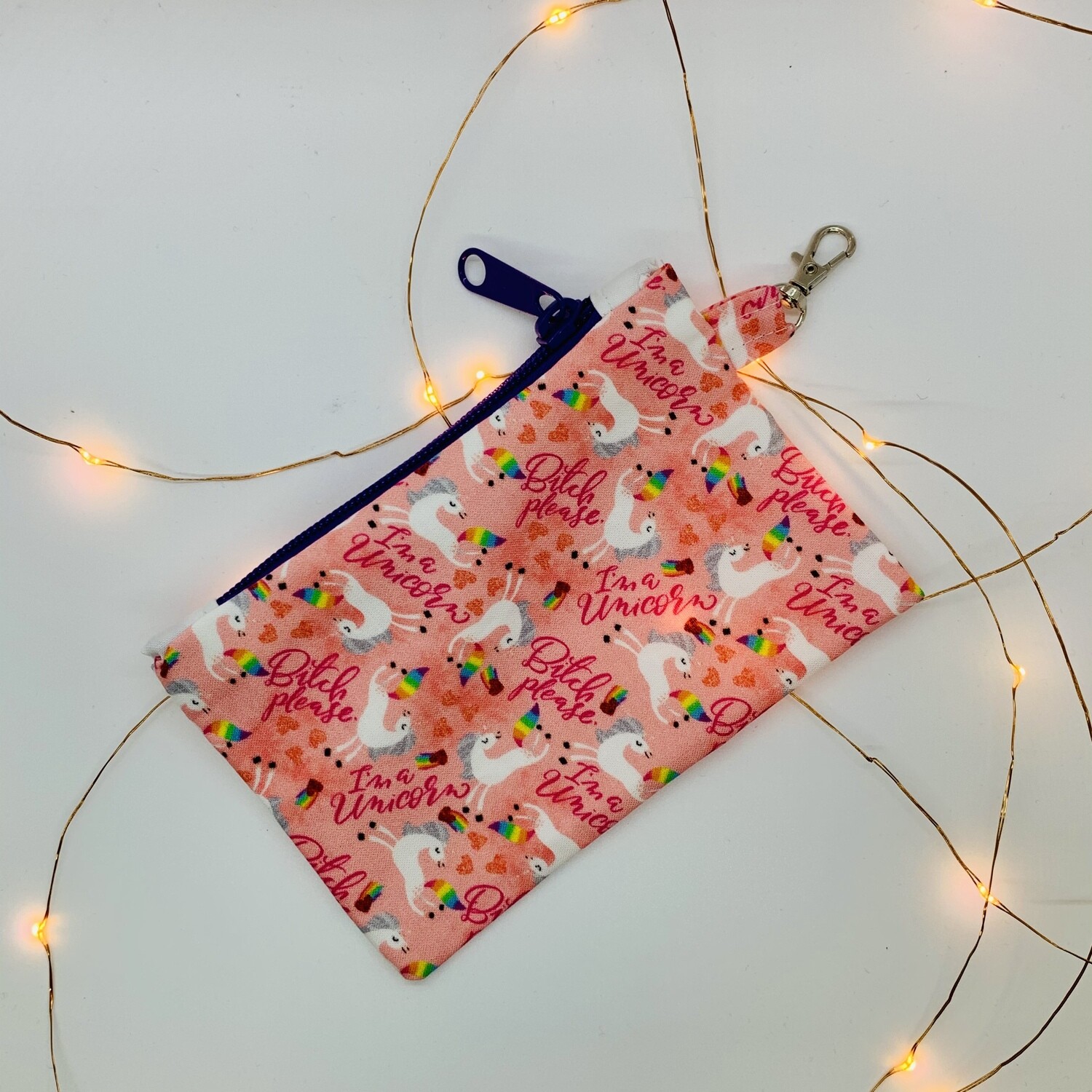 Sassy Coin Purse, Pink Unicorn