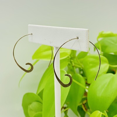 Less is More, Silver Swirl Earrings
