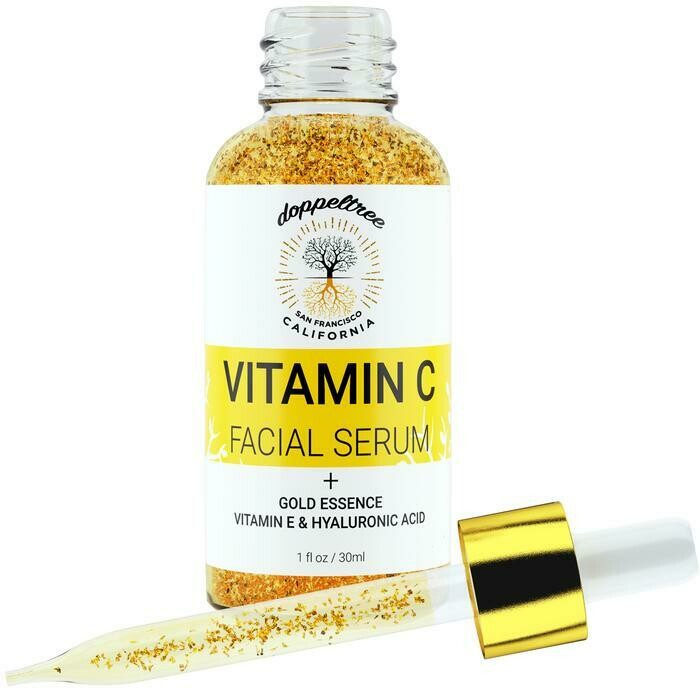 Vitamin C Facial Serum with 24K Gold Flakes