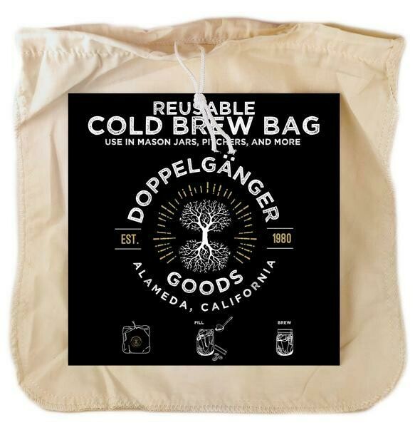 Organic Cotton Cold Brew Filter Bag - 12 x 12, Large