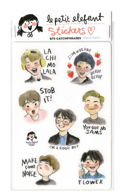 BTS Catchphrase Sticker Sheet