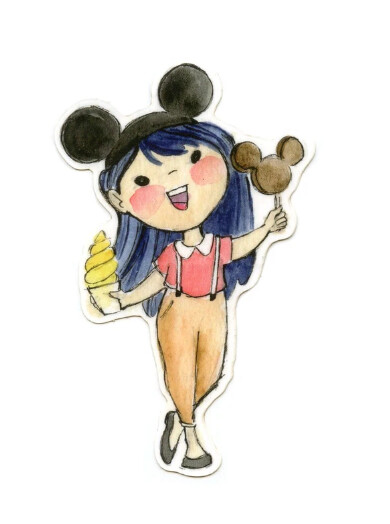 Disney Girl Sticker