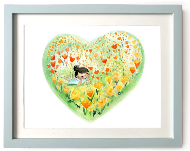 Poppy Love, 8x10 Art Print
