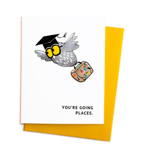 Graduation Owl, Single Card Graduation Owl, Single Card