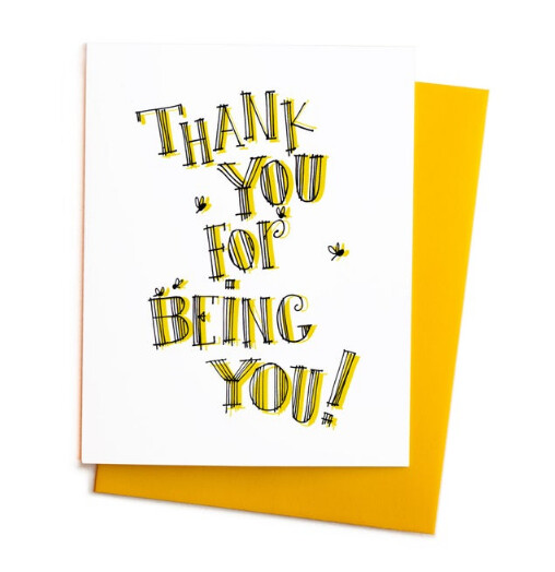 Thank You For Being You Card, Single Thank You For Being You Card, Single