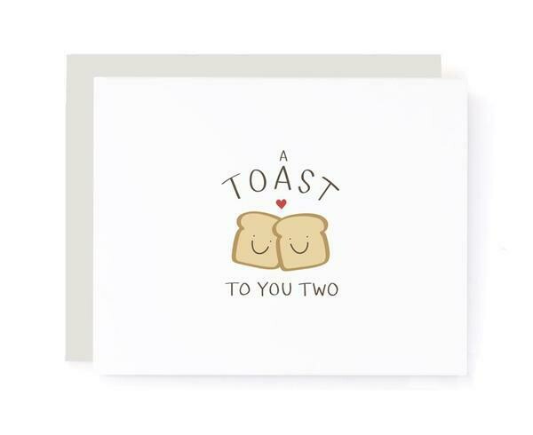 A Toast to You Two, Wedding Card