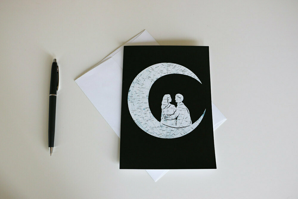 To the Moon and Back Greeting Card