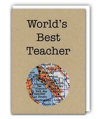 Worlds Best Teacher Card
