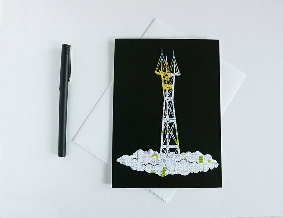 Sutro Tower, Greeting Card
