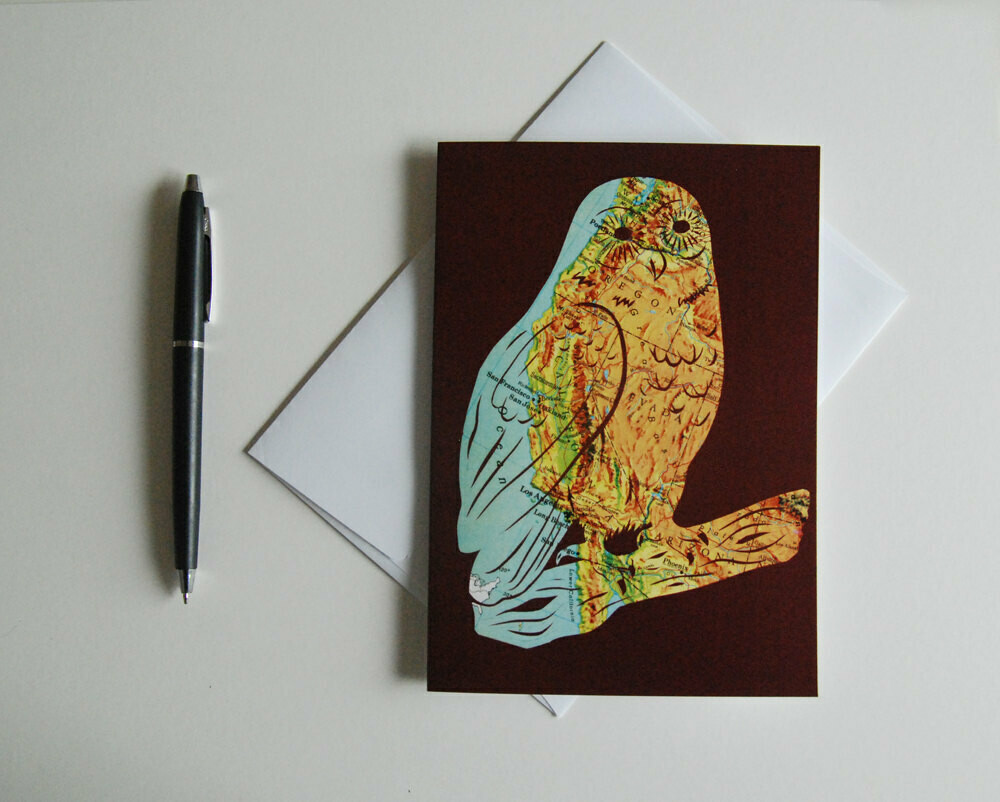 West Coast Owl, Greeting Card West Coast Owl, Greeting Card