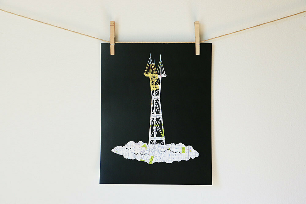 Sutro Tower, 11x14 Poster