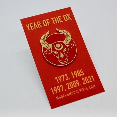 Enamel Pin, Year of the Ox