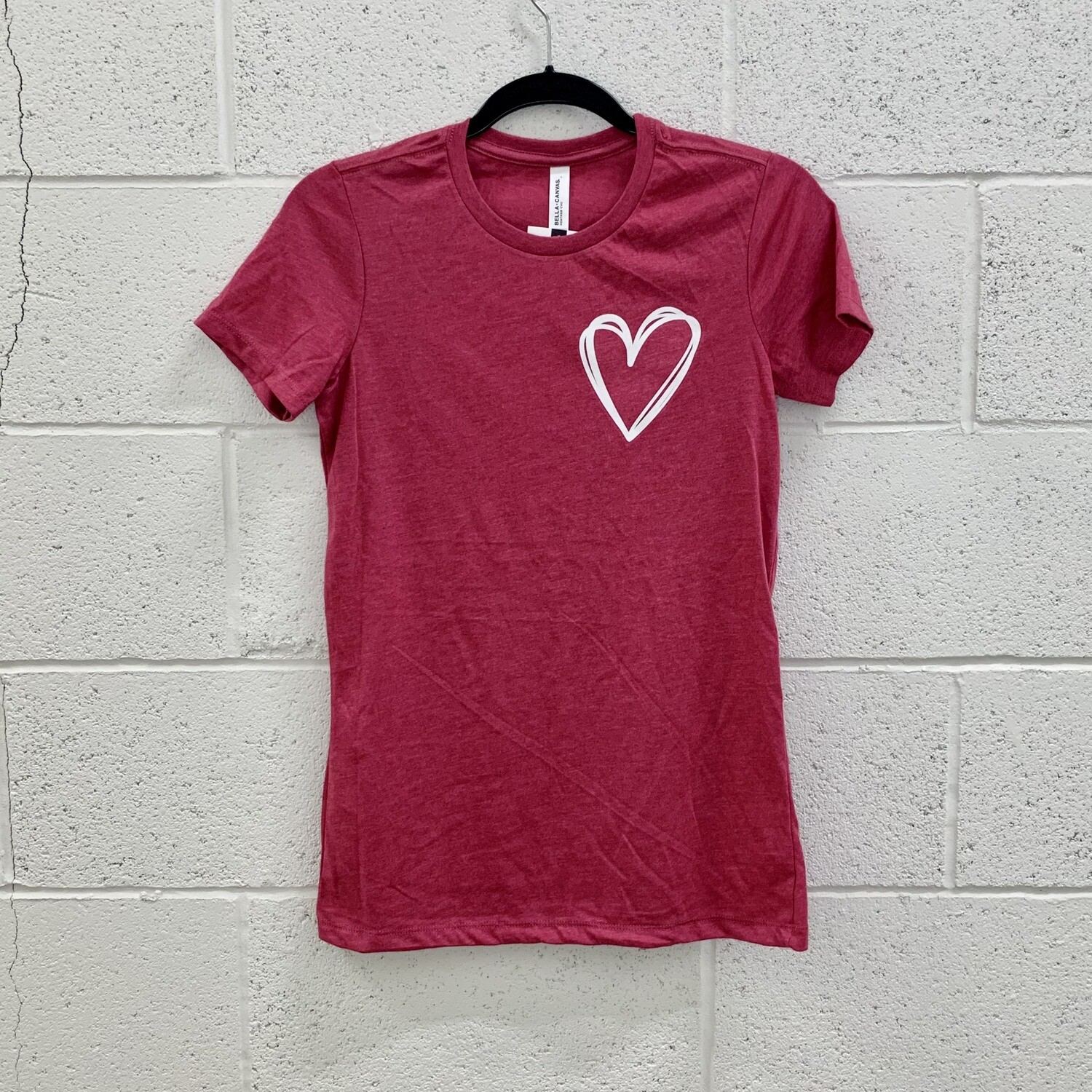 SALE - Doodle Heart - Feminine Slim Fit Tee SALE - Doodle Heart - Feminine Slim Fit Tee