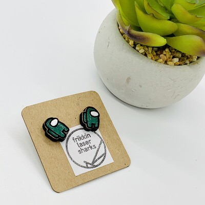 Among Us Earrings - Green