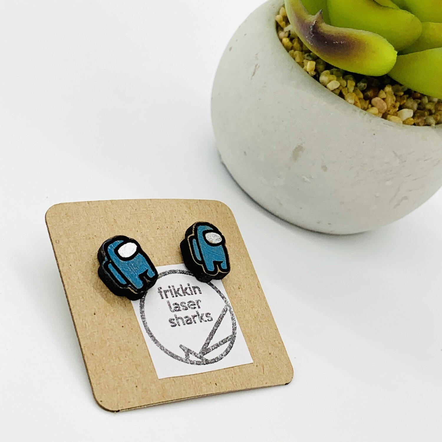 Among Us Earrings - Blue Among Us Earrings - Blue