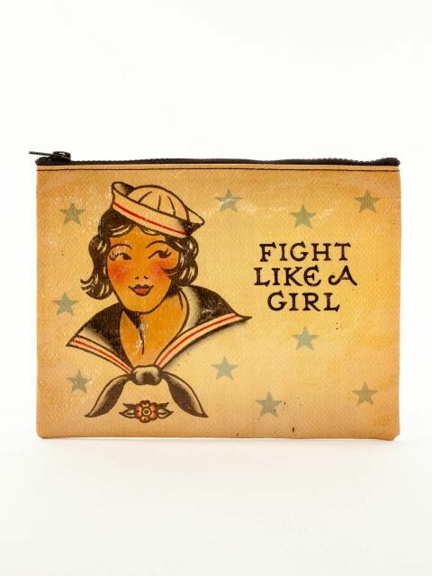 Fight Like a Girl Zipper Pouch