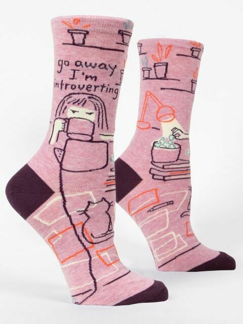Go Away Introverting Women's Crew Socks