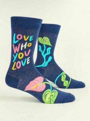 Love Who You Love Men&#39;s Crew Socks