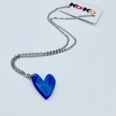 Necklace, I love you - Blue